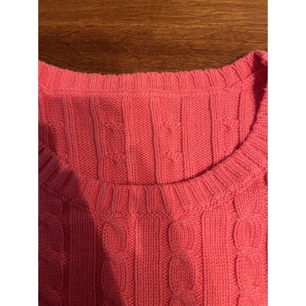 Ralph Lauren Black Label Cable Sweater Womens Pink Sz XL-XXL No Tag - Picture 3 of 6